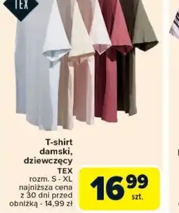 Carrefour T-shirt damski, dziewczęcy TEX oferta