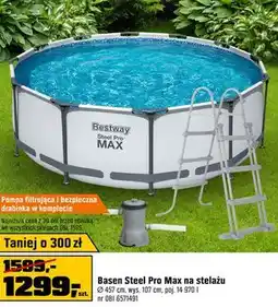 OBI Basen Steel Pro Max na stelażu oferta