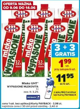 Carrefour Express Mleko UHT WYPASIONE MLEKOVITA oferta