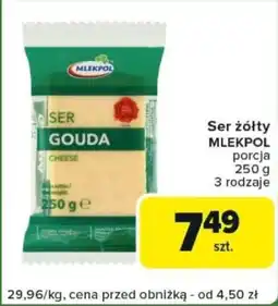 Carrefour Express Ser żółty MLEKPOL oferta