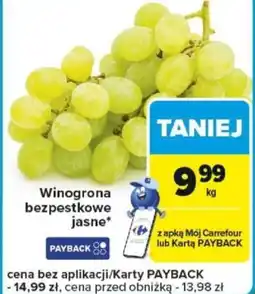 Carrefour Express Winogrona bezpestkowe jasne oferta