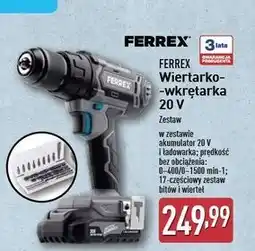 ALDI Wiertarko-wkrętarka 20v Ferrex oferta