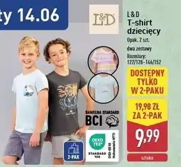 ALDI T-shirt dziecięcy 146/152 L&D oferta