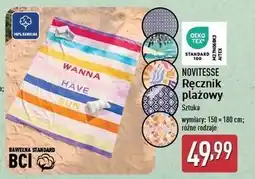 ALDI Ręcznik plażowy 150 x 180 cm Novitesse oferta