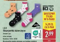 ALDI Skarpetki dziecięce L&D oferta