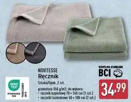 ALDI Ręcznik kąpielowy 70 x 140 cm Novitesse oferta