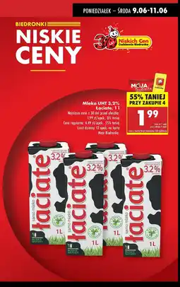 Biedronka Mleko 3.2% Łaciate oferta