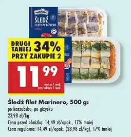 Biedronka Filety śledziowe po kaszubsku Marinero oferta