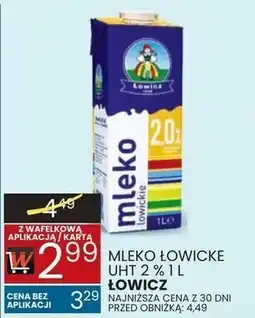 Wafelek Mleko łowickie UHT 2% 1 l Łowicz oferta