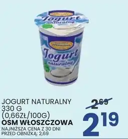 Wafelek Jogurt naturalny OSM Włoszczowa 330g oferta