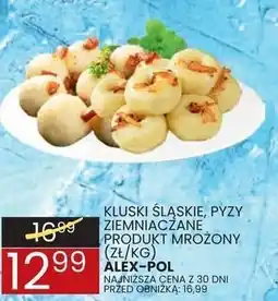 Wafelek Kluski śląskie, pyzy ziemniaczane produkt mrożony 450 g Alex-Pol oferta
