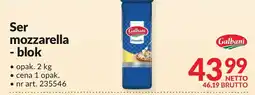 Makro Ser mozzarella blok 2kg Galbani oferta