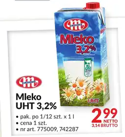 Makro Mleko UHT 3,2% 1l Mlekovita oferta