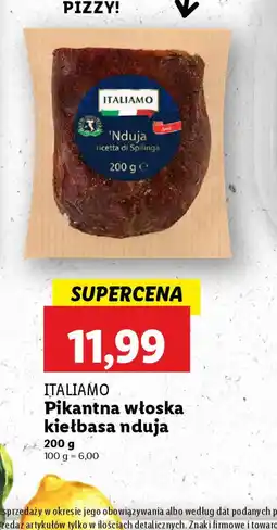 Lidl Pikantna włoska kiełbasa nduja oferta