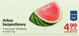 Makro Arbuz bezpestkowy Metro Chef oferta
