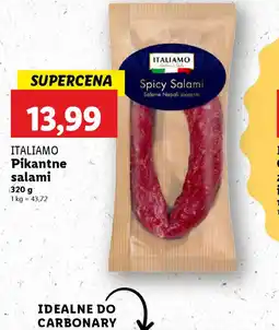 Lidl ITALIAMO Pikantne salami oferta
