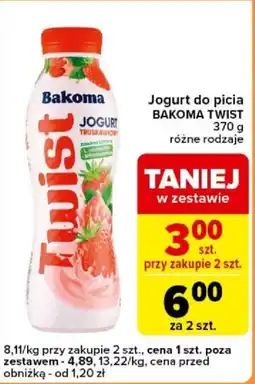 Carrefour Express Jogurt do picia BAKOMA TWIST oferta