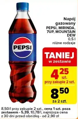 Carrefour Express Napój gazowany PEPSI, MIRINDA, 7UP, MOUNTAIN DEW oferta