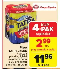Carrefour Piwo Tatra oferta