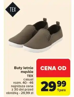 Carrefour Buty męskie TEX oferta