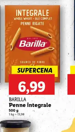 Lidl Barilla Penne Integrale oferta