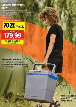 Lidl Crivit Lodówka elektryczna, 230 V oferta