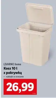 Lidl LIVARNO home Kosz 10 l z pokrywką oferta