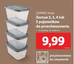 Lidl LIVARNO home Zestaw pojemników do przechowywania oferta