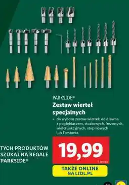 Lidl Zestaw wierteł specjalnych Parkside oferta