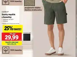 Lidl Szorty męskie z bawełny oferta