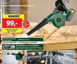 Lidl PARKSIDE Akumulatorowa dmuchawa, 20 V oferta