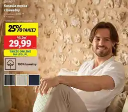 Lidl Koszula męska z bawełny oferta