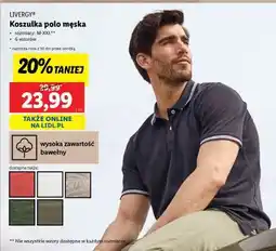 Lidl LIVERGY Koszulka polo męska oferta