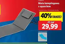 Lidl Mata kempingowa z oparciem oferta