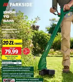 Lidl PARKSIDE Akumulatorowa podkaszarka, 20 V oferta