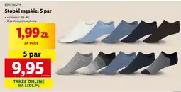 Lidl LIVERGY Stopki męskie, 5 par oferta