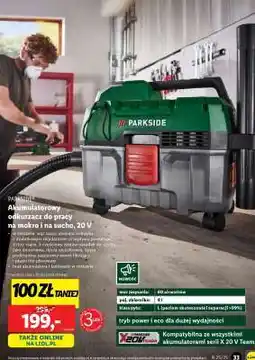 Lidl Akumulatorowy odkurzacz do pracy na mokro i na sucho, 20 V oferta