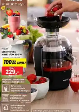 Lidl PHILIPS Sokowirówka HR1832/00, 500 W oferta