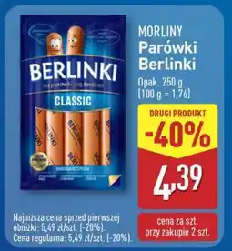 ALDI MORLINY Parówki Berlinki oferta