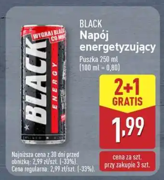 ALDI BLACK Napój energetyzujący oferta
