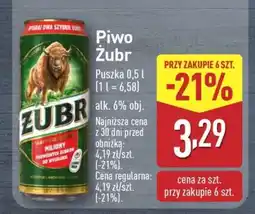 ALDI Piwo ŻUBR oferta