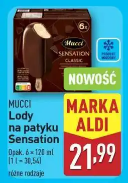 ALDI MUCCI Lody na patyku Sensation oferta