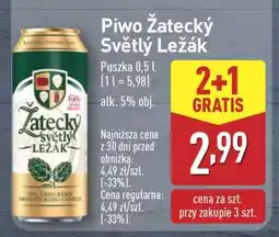 ALDI Piwo Žatecký Světlý Ležák oferta