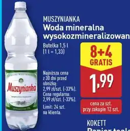 ALDI MUSZYNIANKA Woda mineralna oferta