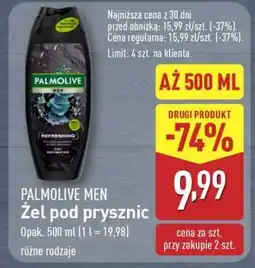 ALDI PALMOLIVE MEN Żel pod prysznic oferta