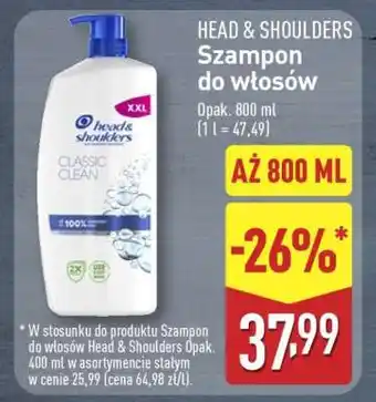 ALDI HEAD & SHOULDERS Szampon do włosów oferta