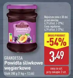 ALDI GRANDESSA Powidła śliwkowe węgierskie oferta