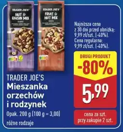 ALDI TRADER JOE’S Mieszanka orzechów i rodzynek oferta
