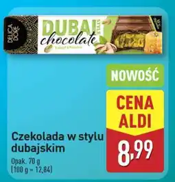 ALDI Czekolada w stylu dubajskim oferta