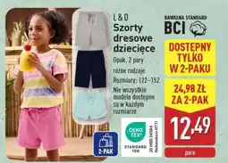 ALDI L & D Szorty dresowe dziecięce oferta